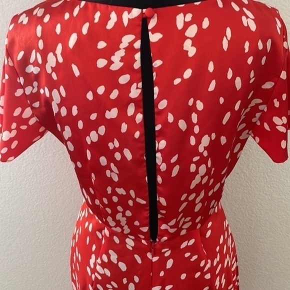 Topshop Red Flutter Sleeve Tea Maxi Dress 0040 - Picture 10 of 14